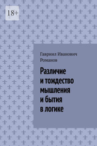 Различие и тождество мышления и бытия в логике