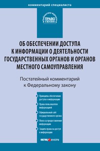 Комментарий к Федеральному закону от 9 февраля 2009 г. № 8-ФЗ «Об обеспечении доступа к информации о деятельности государственных органов и органов местного самоуправления» (постатейный)