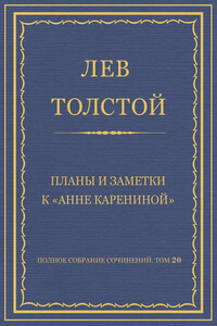 Полное собрание сочинений. Том 20. Планы и заметки к «Анне Карениной»